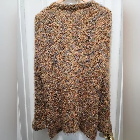 Carroll Reed Cozy Multicolor Button Down Sweater - Picture 6 of 9